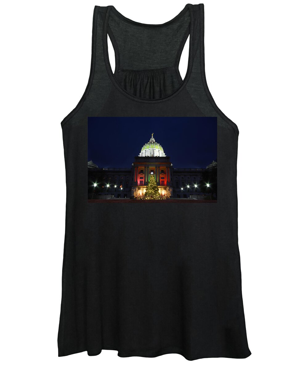 Holiday Women's Tank Top featuring the photograph Deck the Halls by Shelley Neff