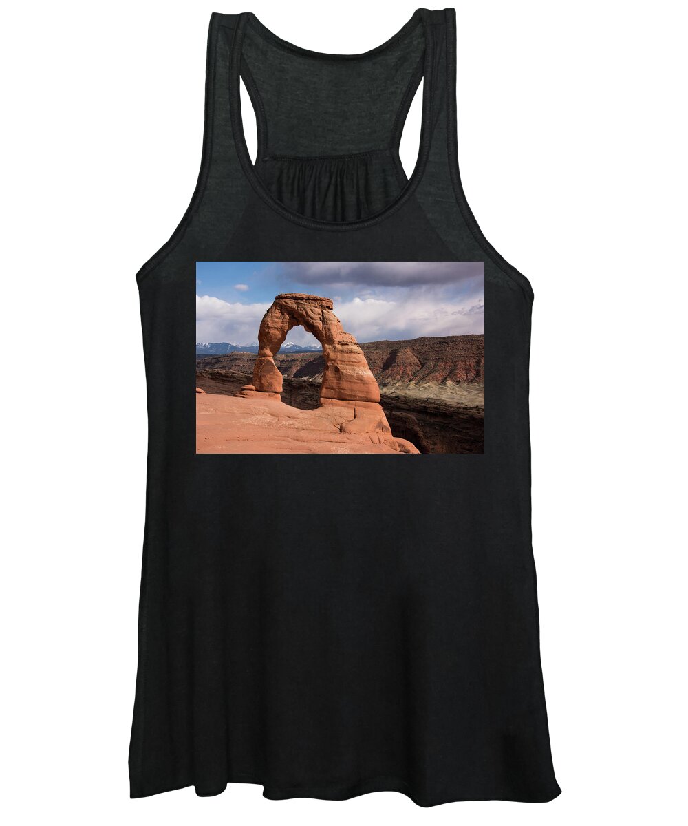 Delicate Women's Tank Top featuring the photograph Delicate Arch by Jennifer Ancker