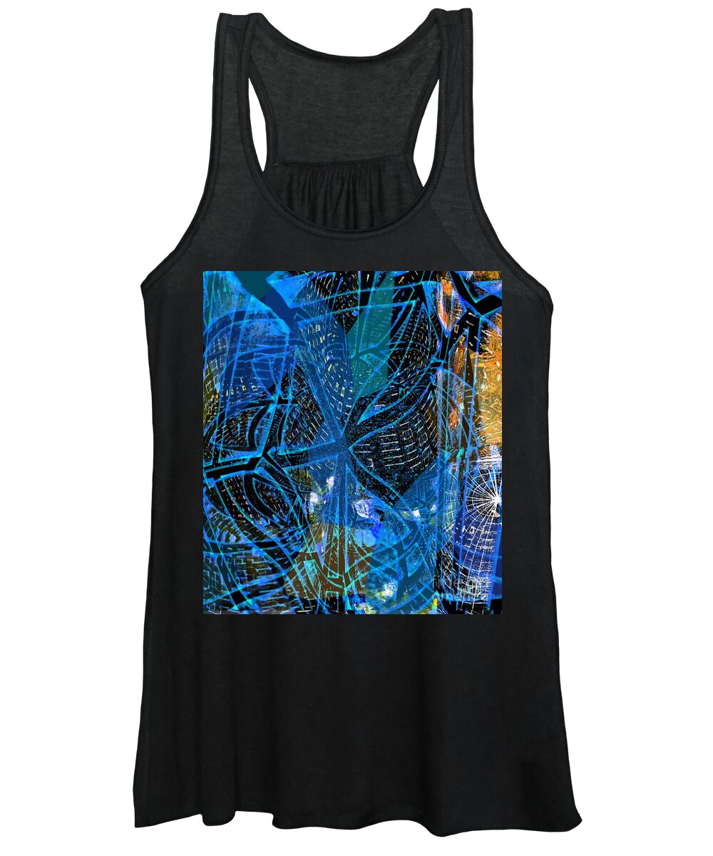 Fania Simon Women's Tank Top featuring the mixed media Direction - Which Way Lord by Fania Simon