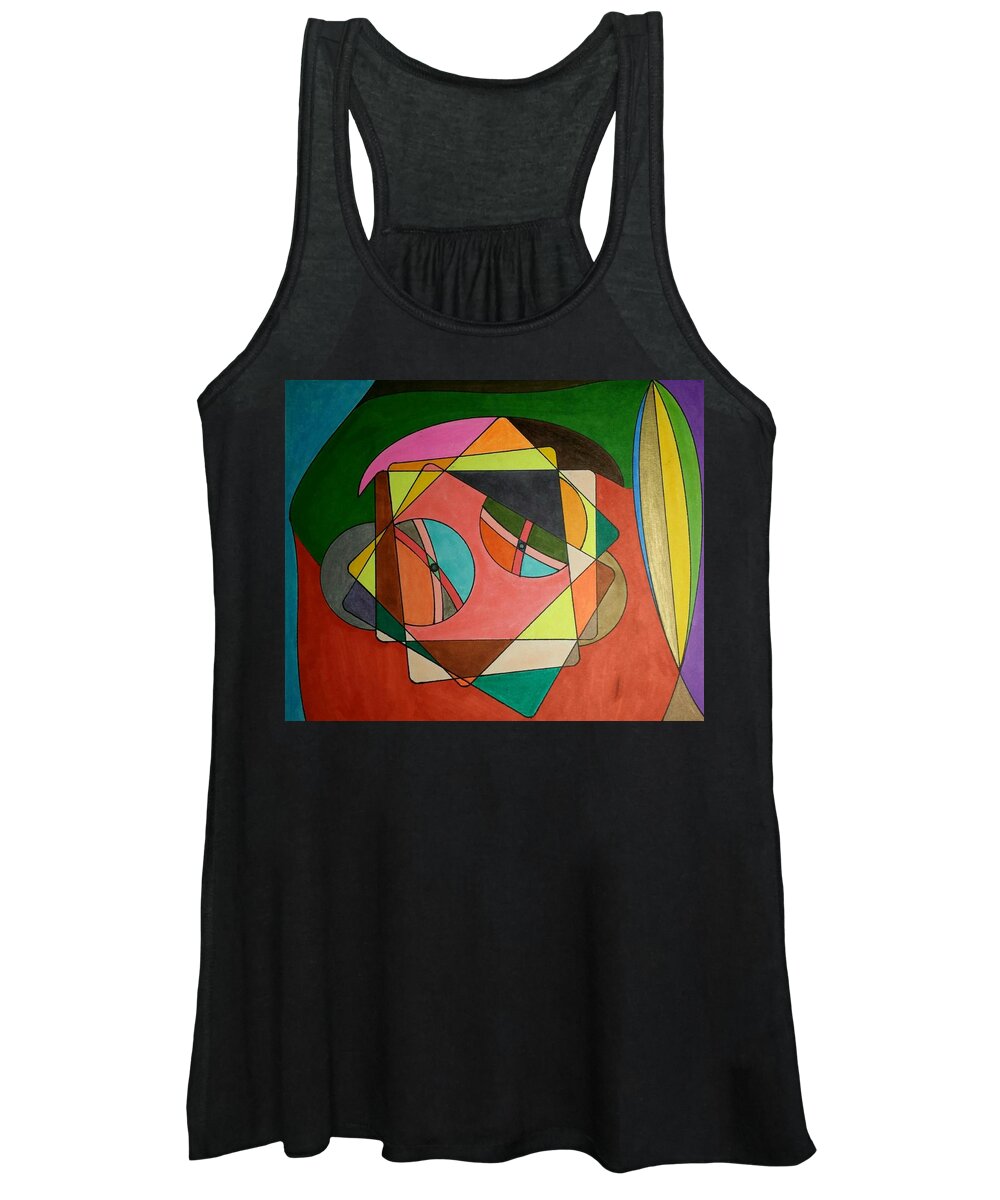 Geo - Organic Art Women's Tank Top featuring the painting Dream 332 by S S-ray