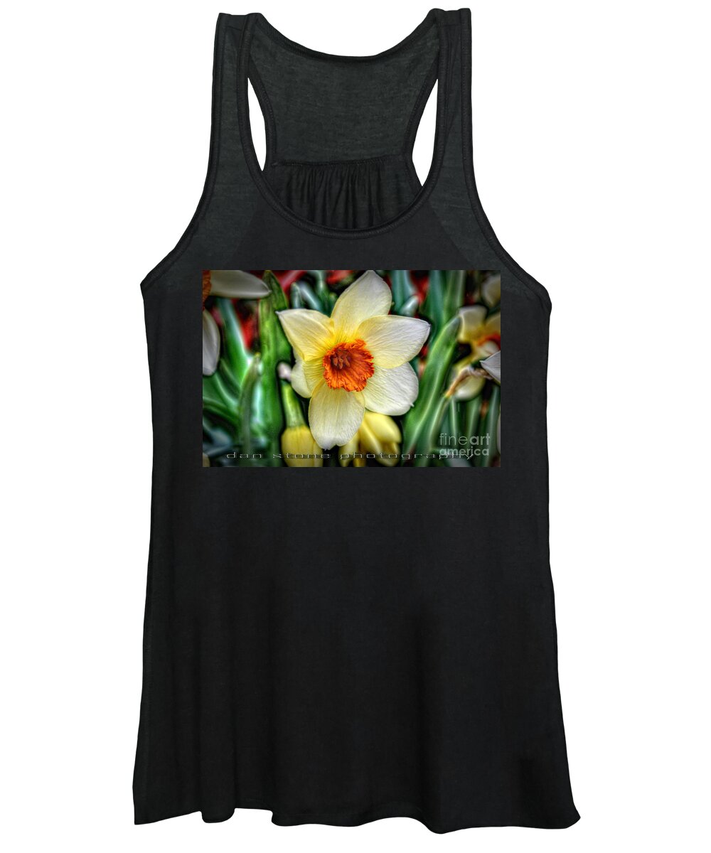 Background Women's Tank Top featuring the digital art Early Bloomer by Dan Stone