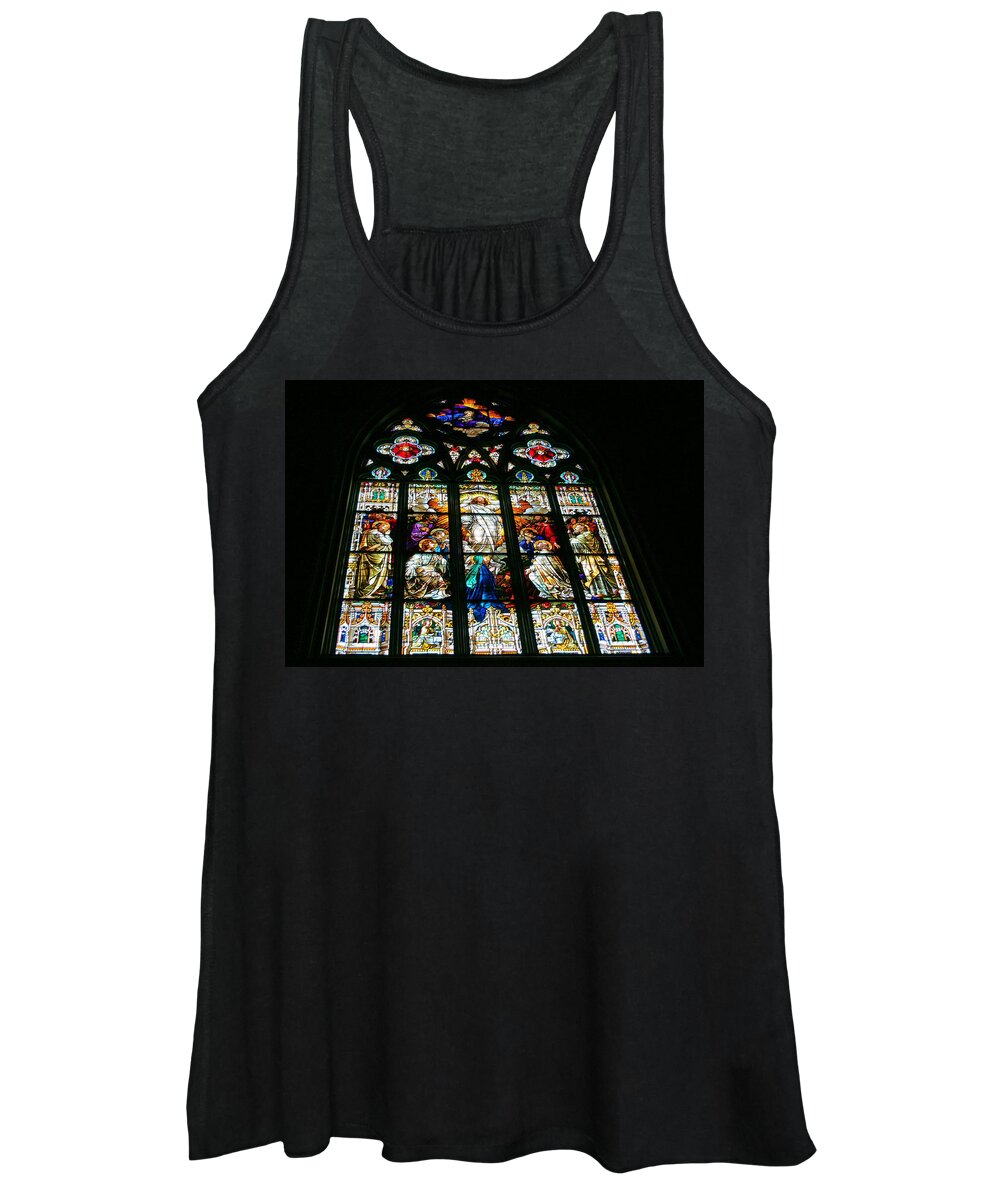 Stained Glass Women's Tank Top featuring the photograph Easter by Kristin Elmquist