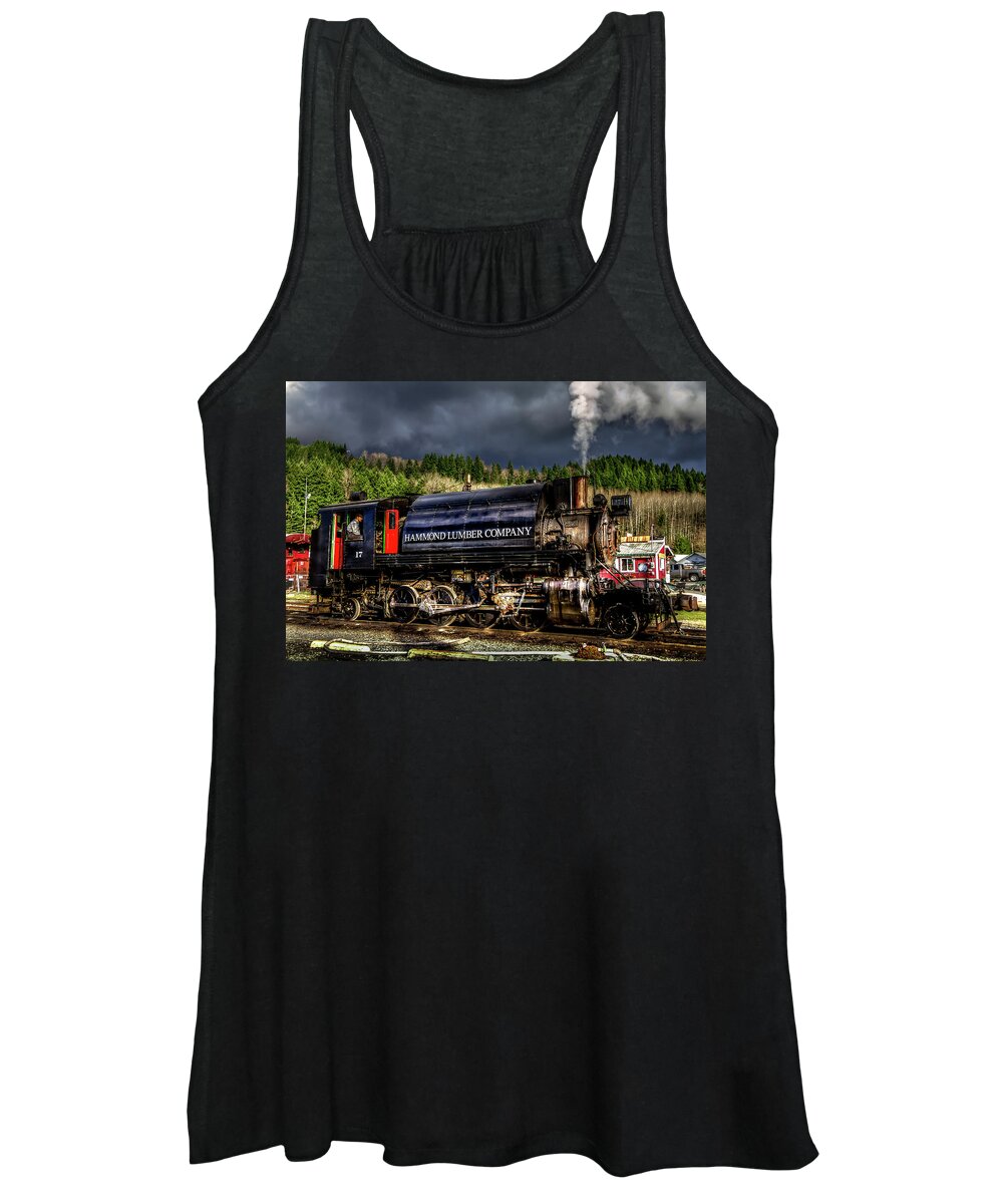 Mt Women's Tank Top featuring the photograph Elbe Steam Engine 17 HDR 2 by Rob Green