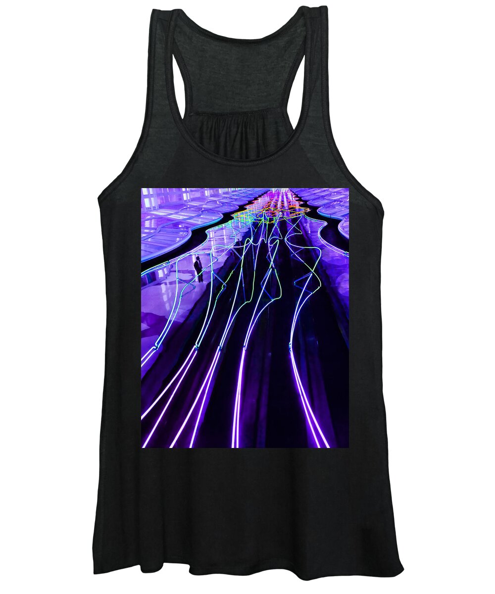 Electric Avenue Women's Tank Top featuring the photograph Electric Avenue by Neil Shapiro
