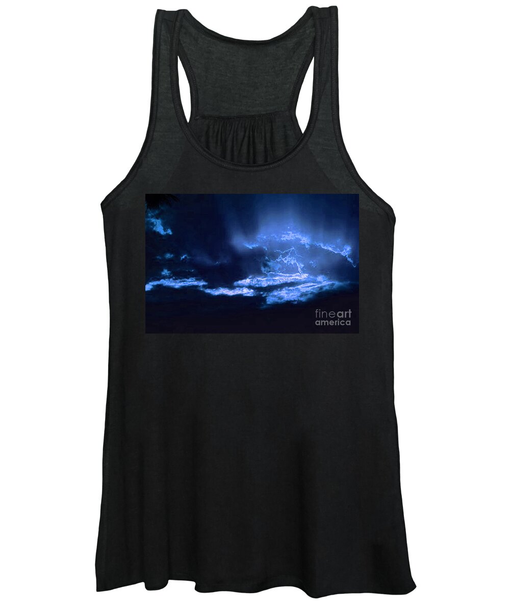 Clouds Women's Tank Top featuring the photograph Electric Sky by Angela L Walker