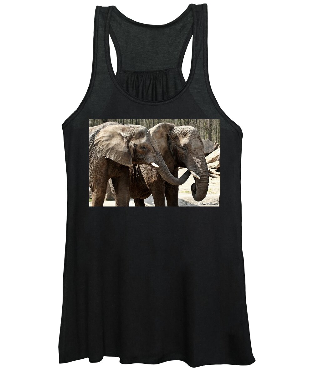 Elephant Women's Tank Top featuring the photograph Elephant by Jackie Russo