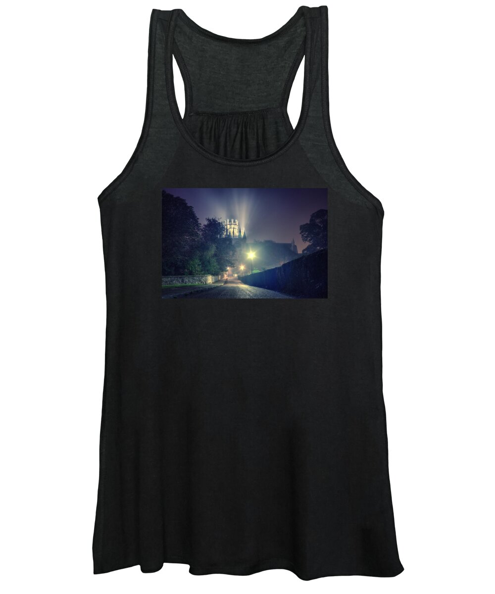 Cathedral Women's Tank Top featuring the photograph Ely Cathedral - night by James Billings