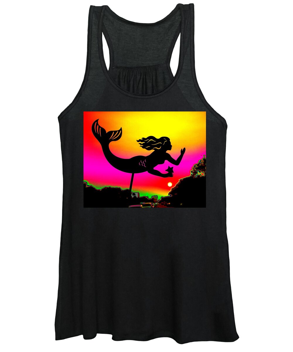Mermaid Women's Tank Top featuring the photograph Enchanted Mermaid by Larry Beat
