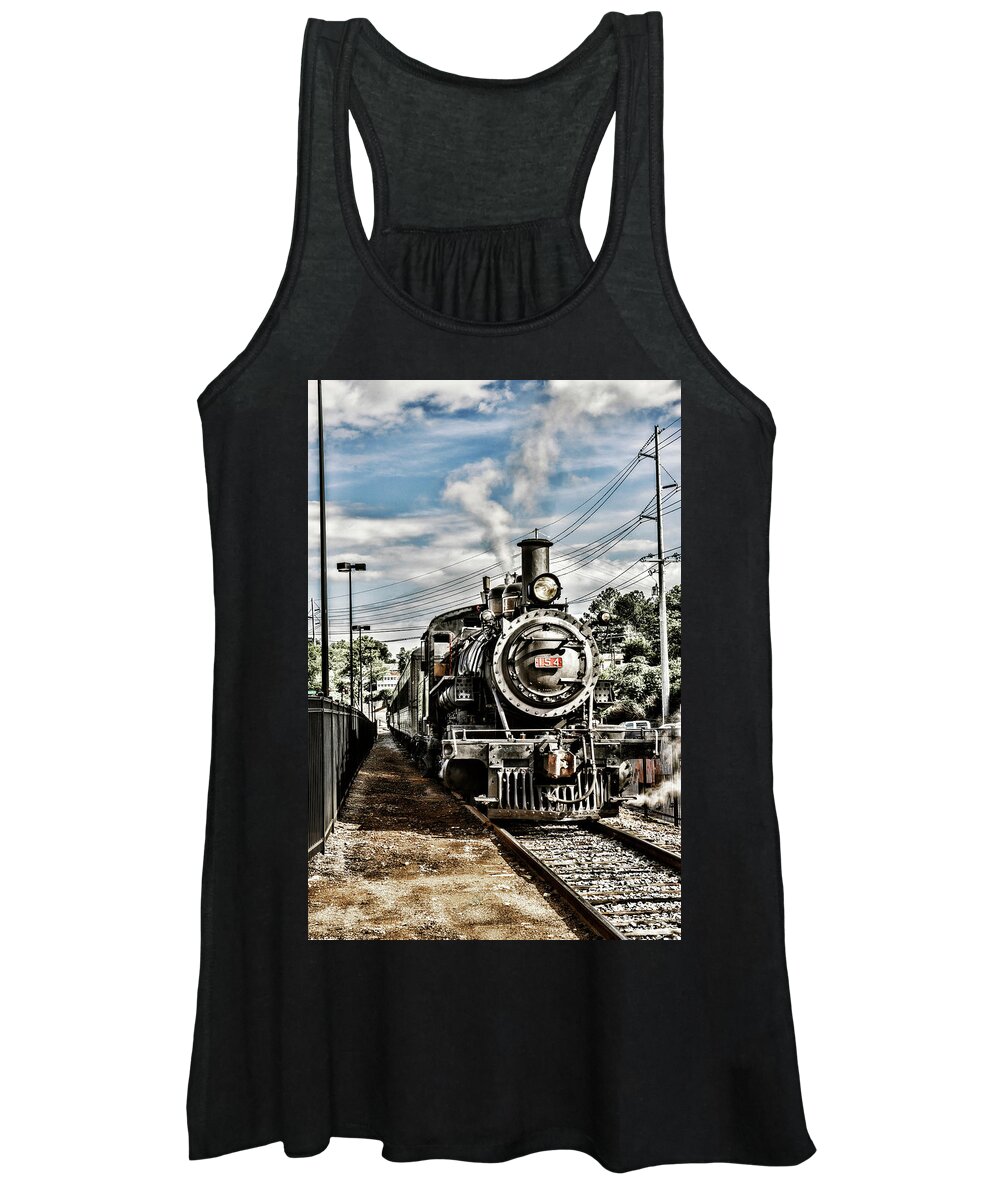 Sharon Popek Women's Tank Top featuring the photograph Engine 154 by Sharon Popek