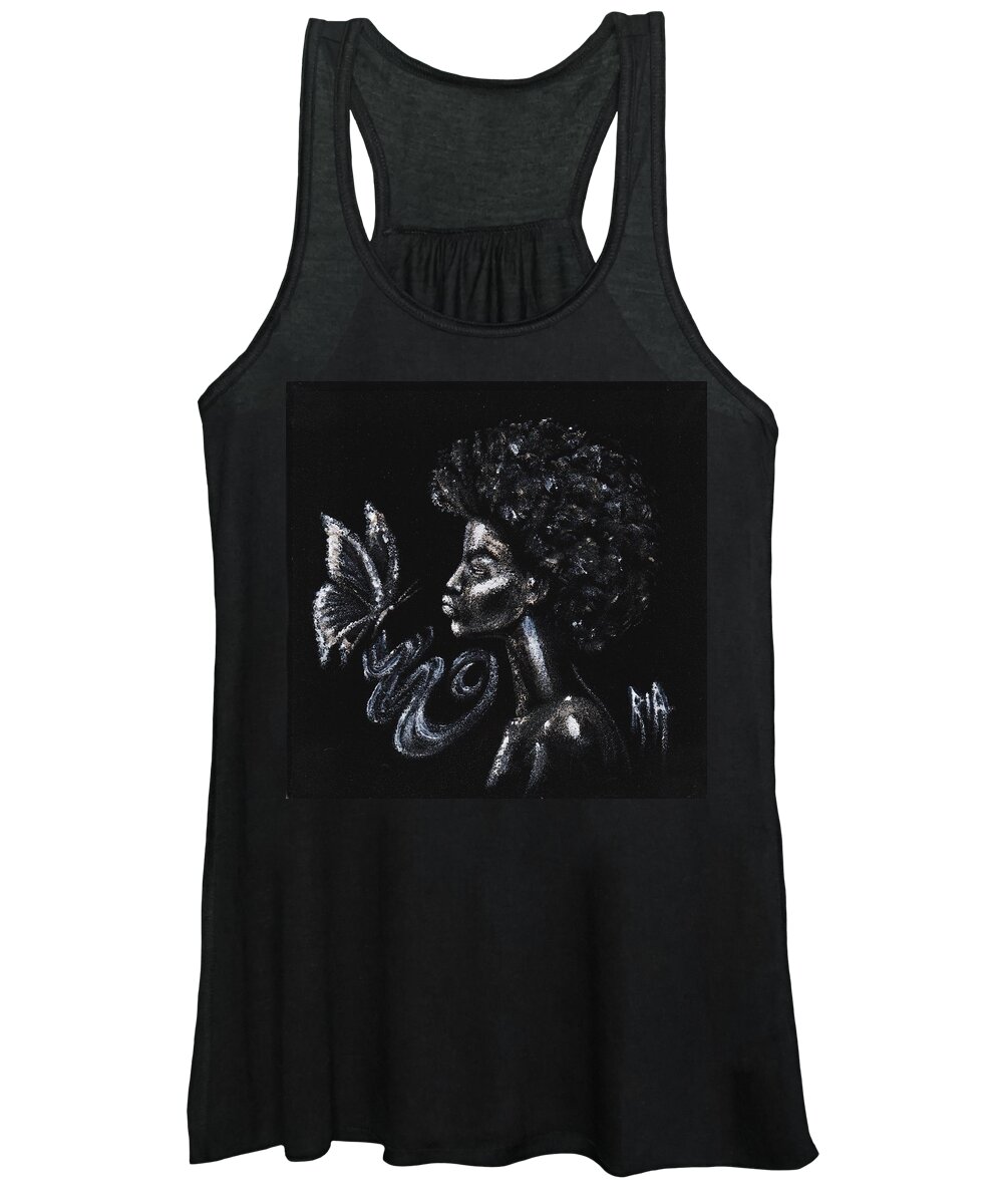 Artistria Women's Tank Top featuring the photograph Evening Sky Flying By by Artist RiA
