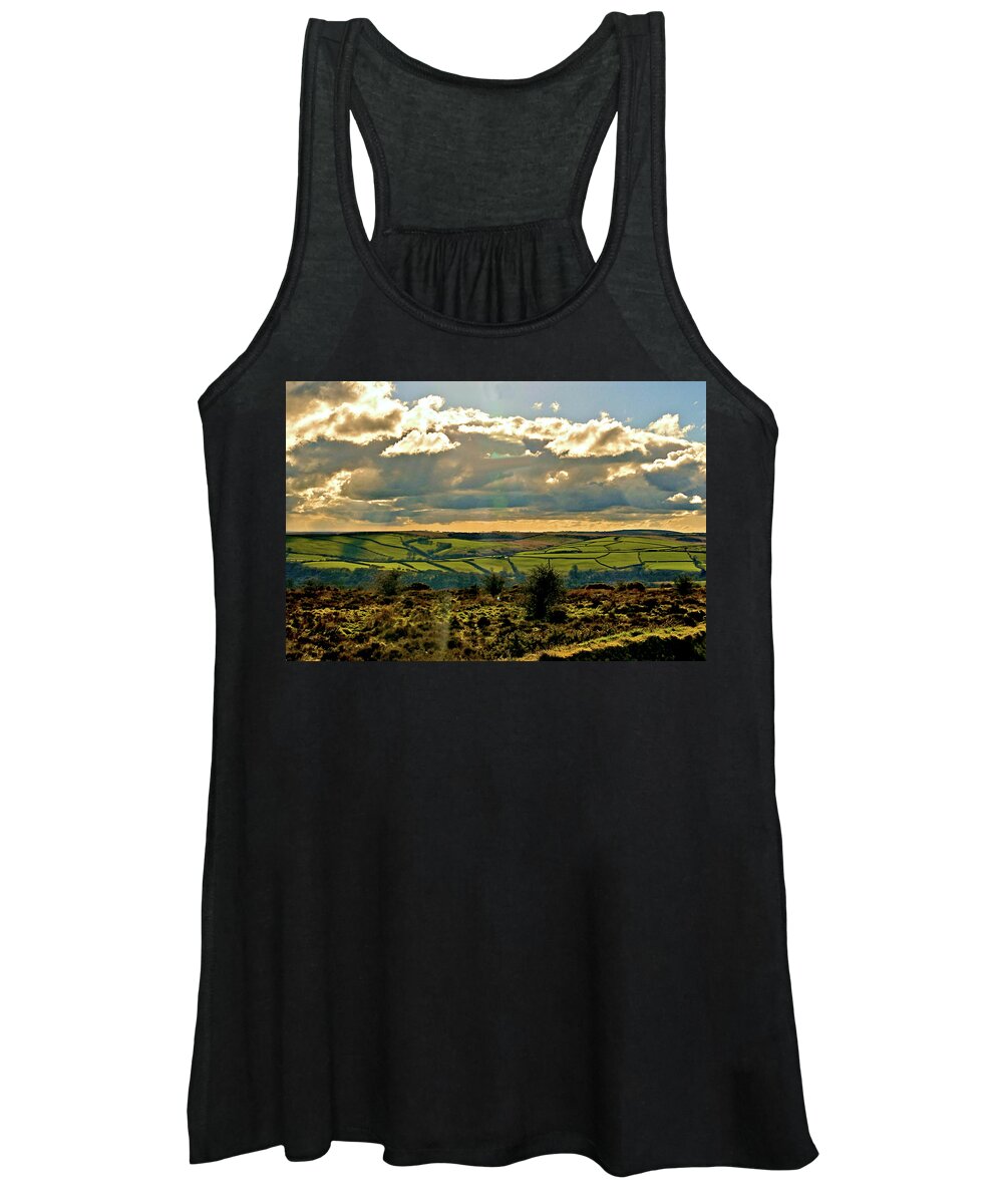 Landscape Women's Tank Top featuring the photograph Exmoor - After the Storm by Richard Denyer