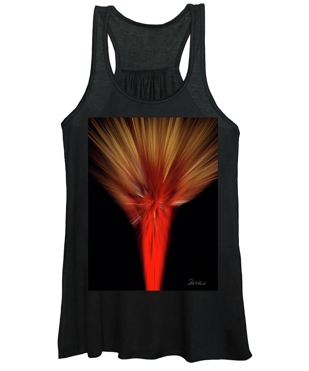 Color Women's Tank Top featuring the photograph Exotic Wheat in Red by Frederic A Reinecke