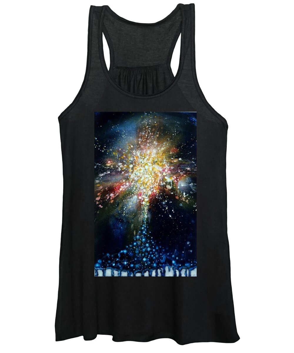 Angel Women's Tank Top featuring the painting Exposition Stellar Christi by Lee Pantas
