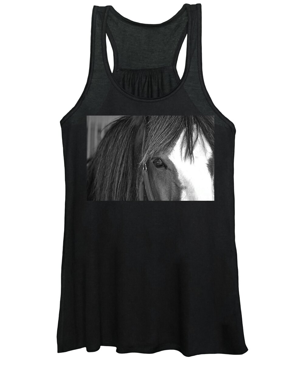 Horse Women's Tank Top featuring the photograph Eyes by Traci Cottingham