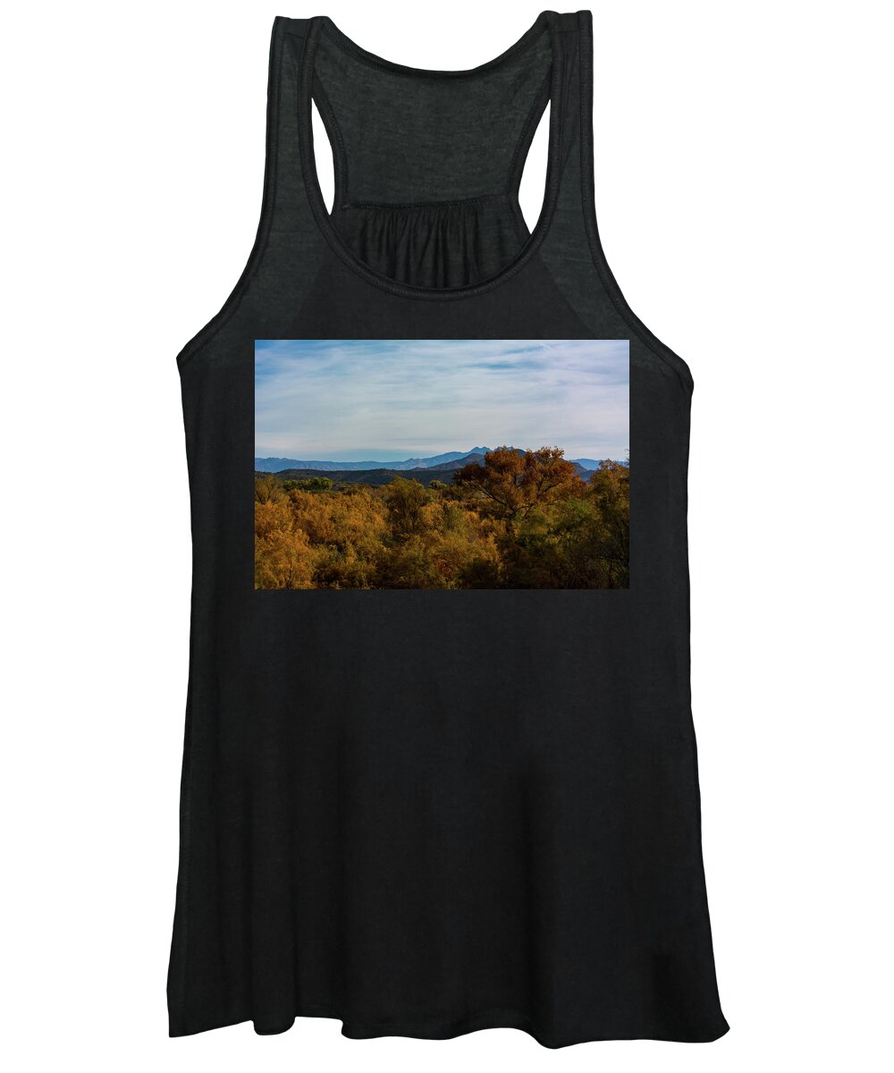 Fall Women's Tank Top featuring the photograph Fall in the Desert by Douglas Killourie