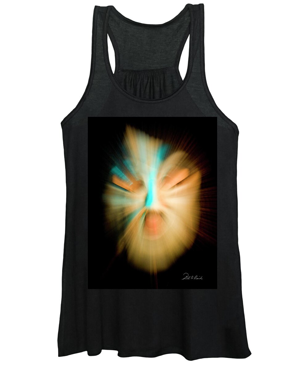 Mask Women's Tank Top featuring the photograph Fire Head by Frederic A Reinecke