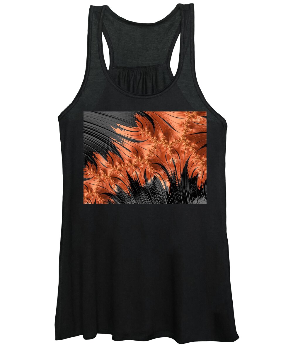 Abstract Women's Tank Top featuring the photograph Flamenco - Series Number 2 by Barbara Zahno