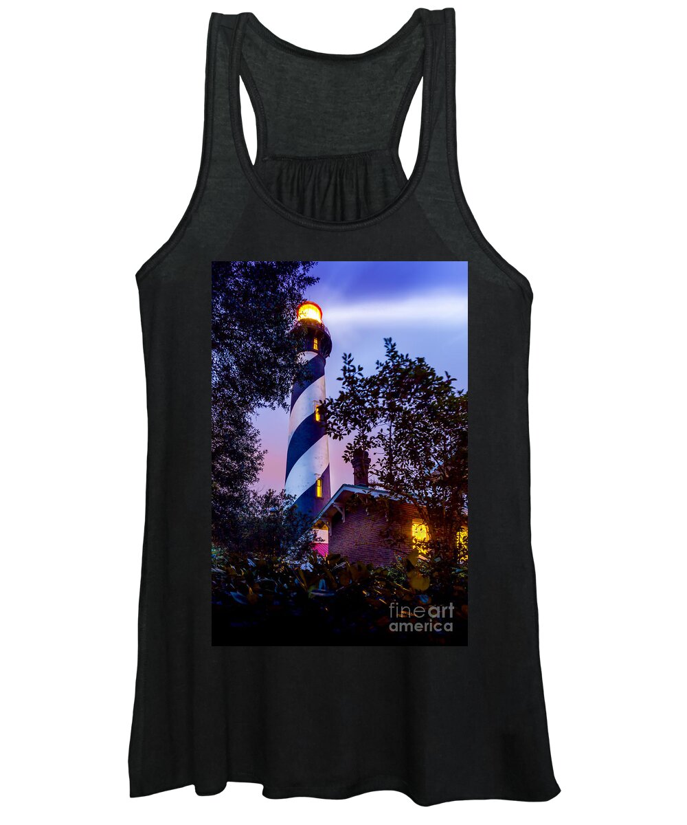 Lighthouse Women's Tank Top featuring the photograph Follow The Light by Marvin Spates