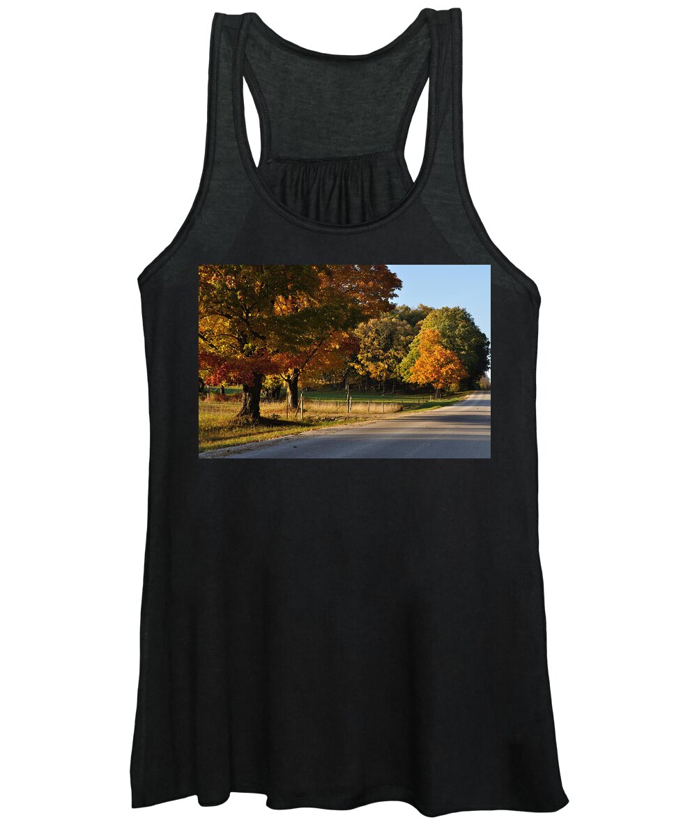 Fall Women's Tank Top featuring the photograph For Grazing by Tim Nyberg