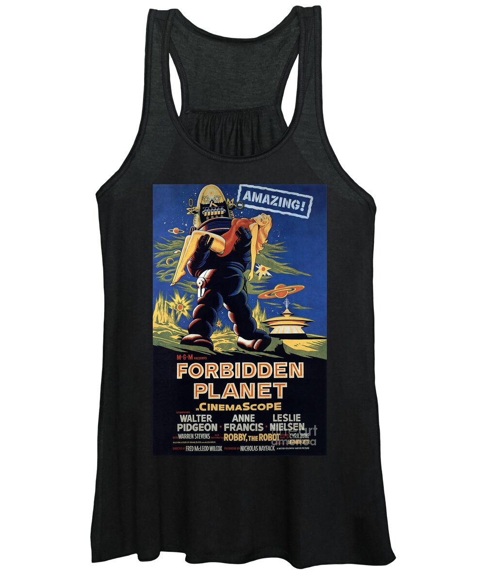 Forbidden Planet Women's Tank Top featuring the photograph Forbidden Planet Amazing Poster by Vintage Collectables