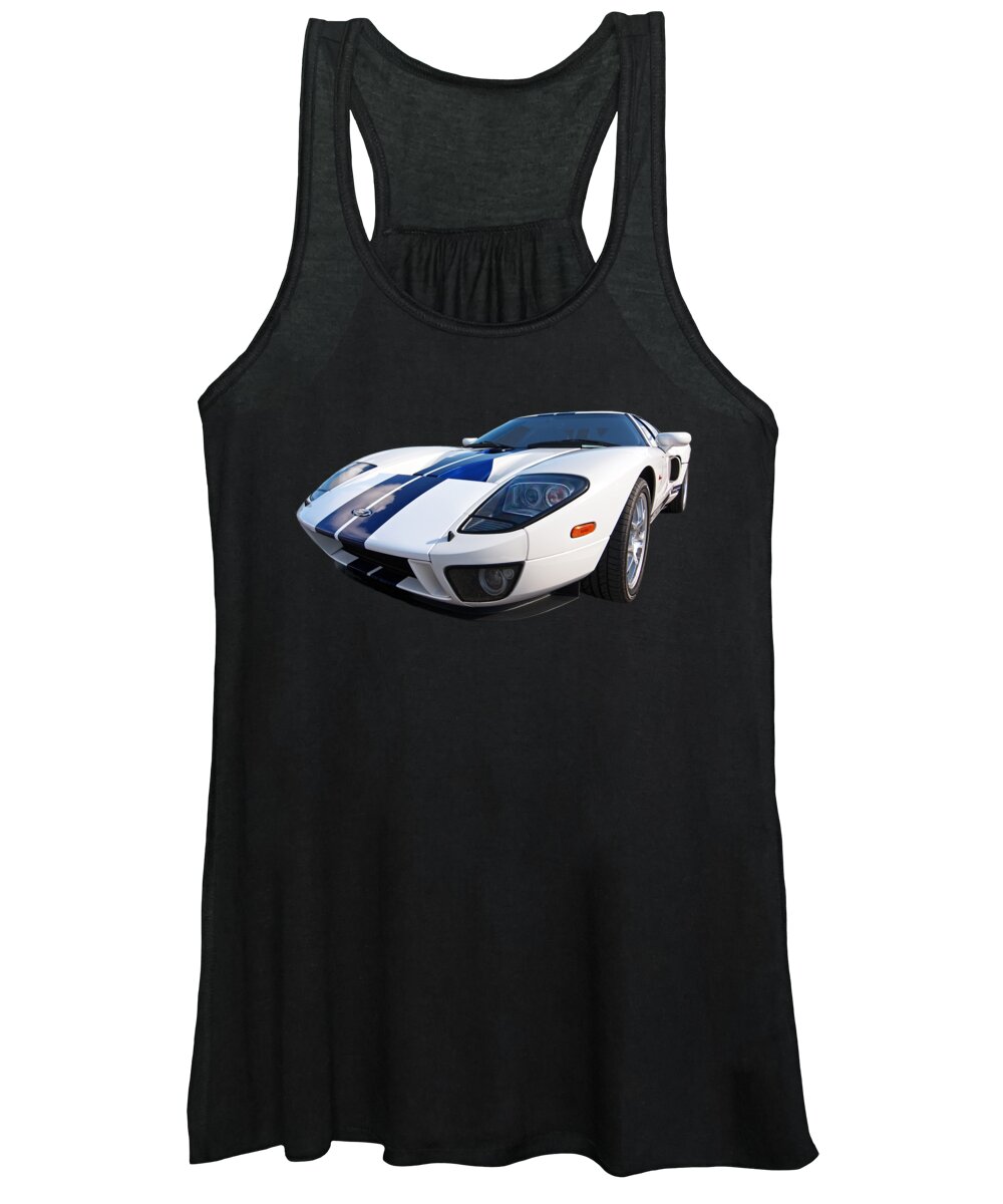 Ford Gt40 Women's Tank Top featuring the photograph Ford GT 2005 by Gill Billington