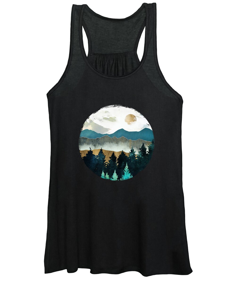 Forest Women's Tank Top featuring the digital art Forest Mist by Spacefrog Designs