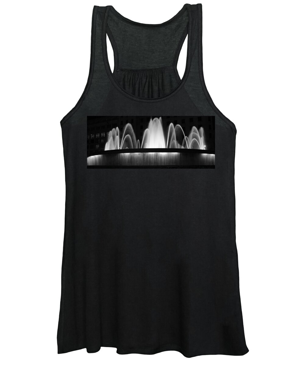 Fountain Women's Tank Top featuring the photograph Fountain in Barcelona by Farol Tomson