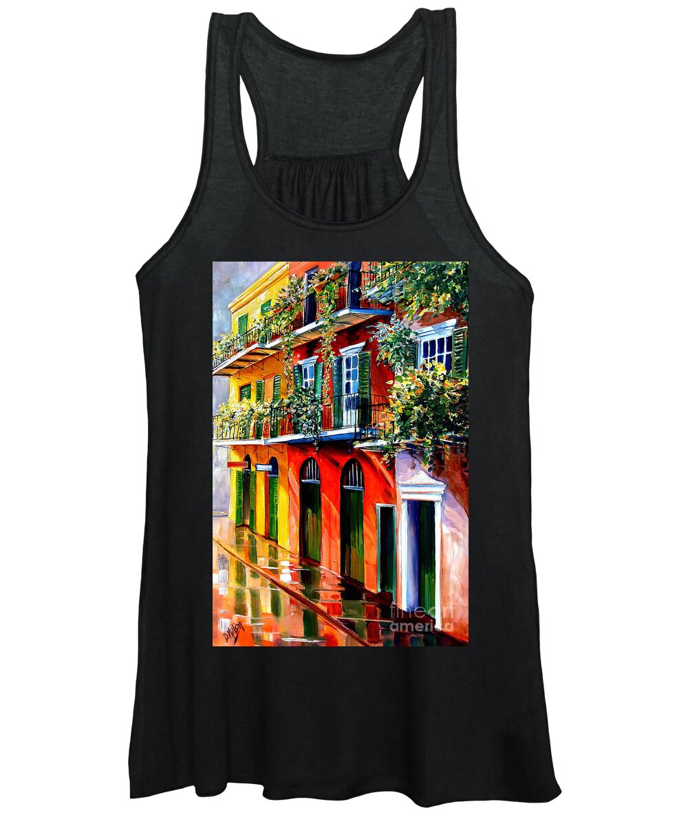 New Orleans Women's Tank Top featuring the painting French Quarter Sunshine by Diane Millsap