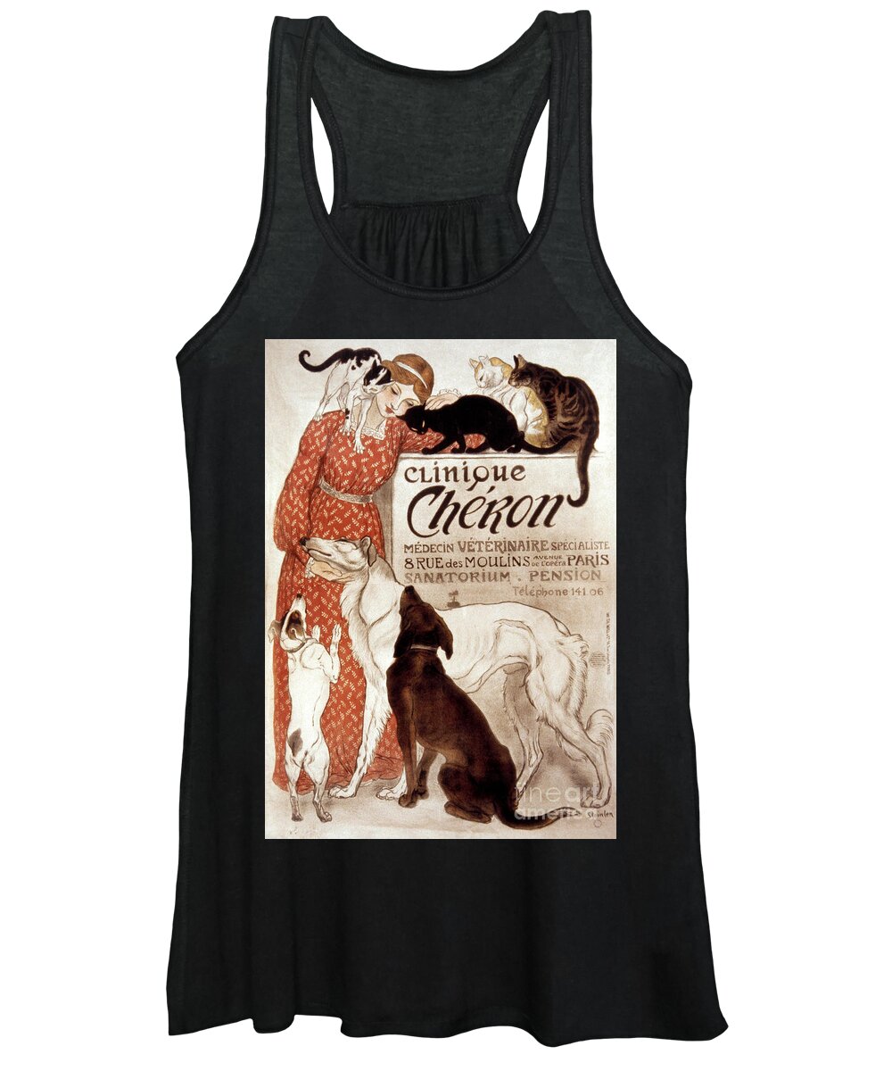 1894 Women's Tank Top featuring the drawing French Veterinary Clinic by Granger