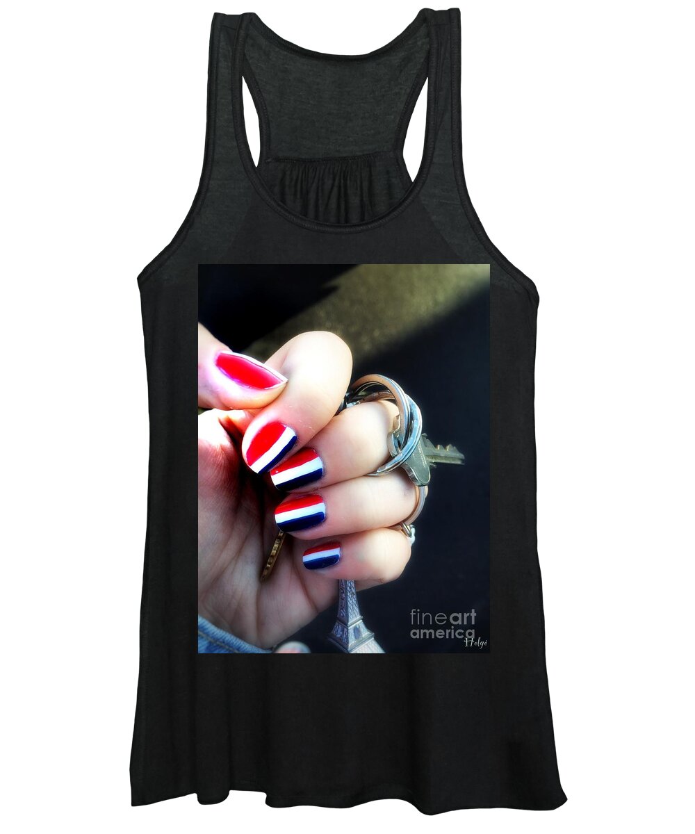 France Women's Tank Top featuring the photograph Frenchy Nails by HELGE Art Gallery