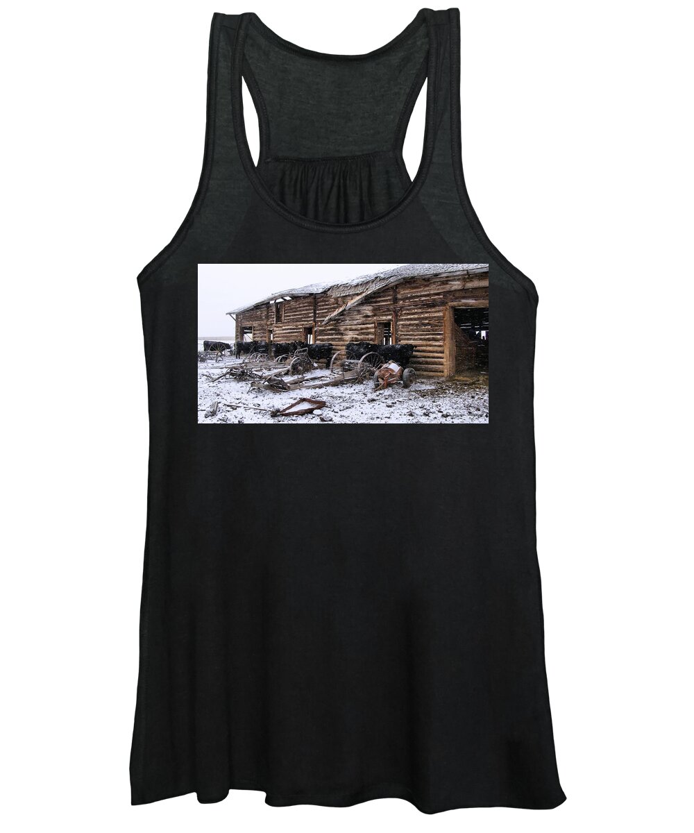 Cattle Women's Tank Top featuring the photograph Frozen Beef by Susan Kinney