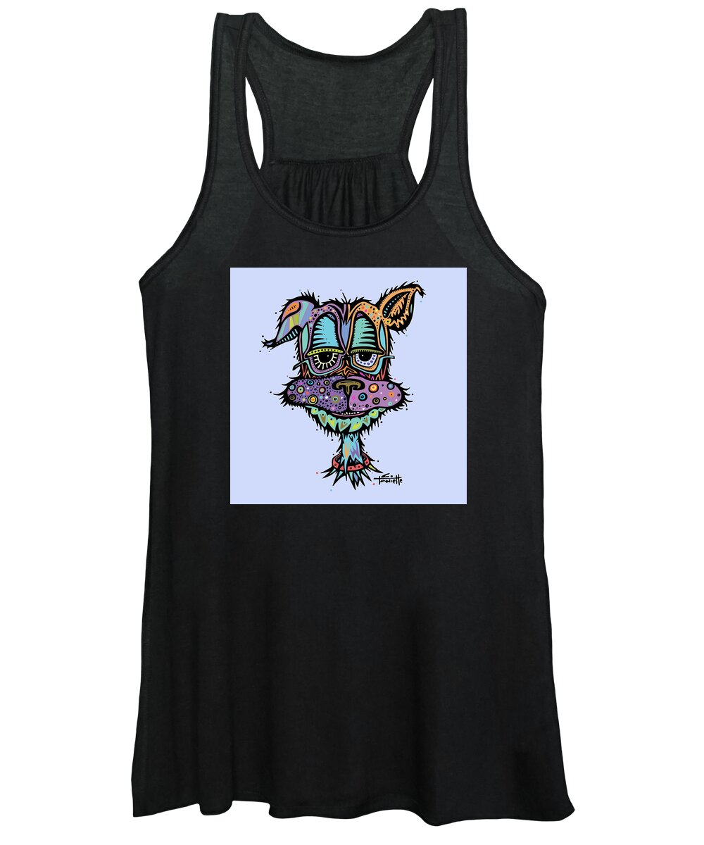 Dog Women's Tank Top featuring the digital art Furr-gus by Tanielle Childers