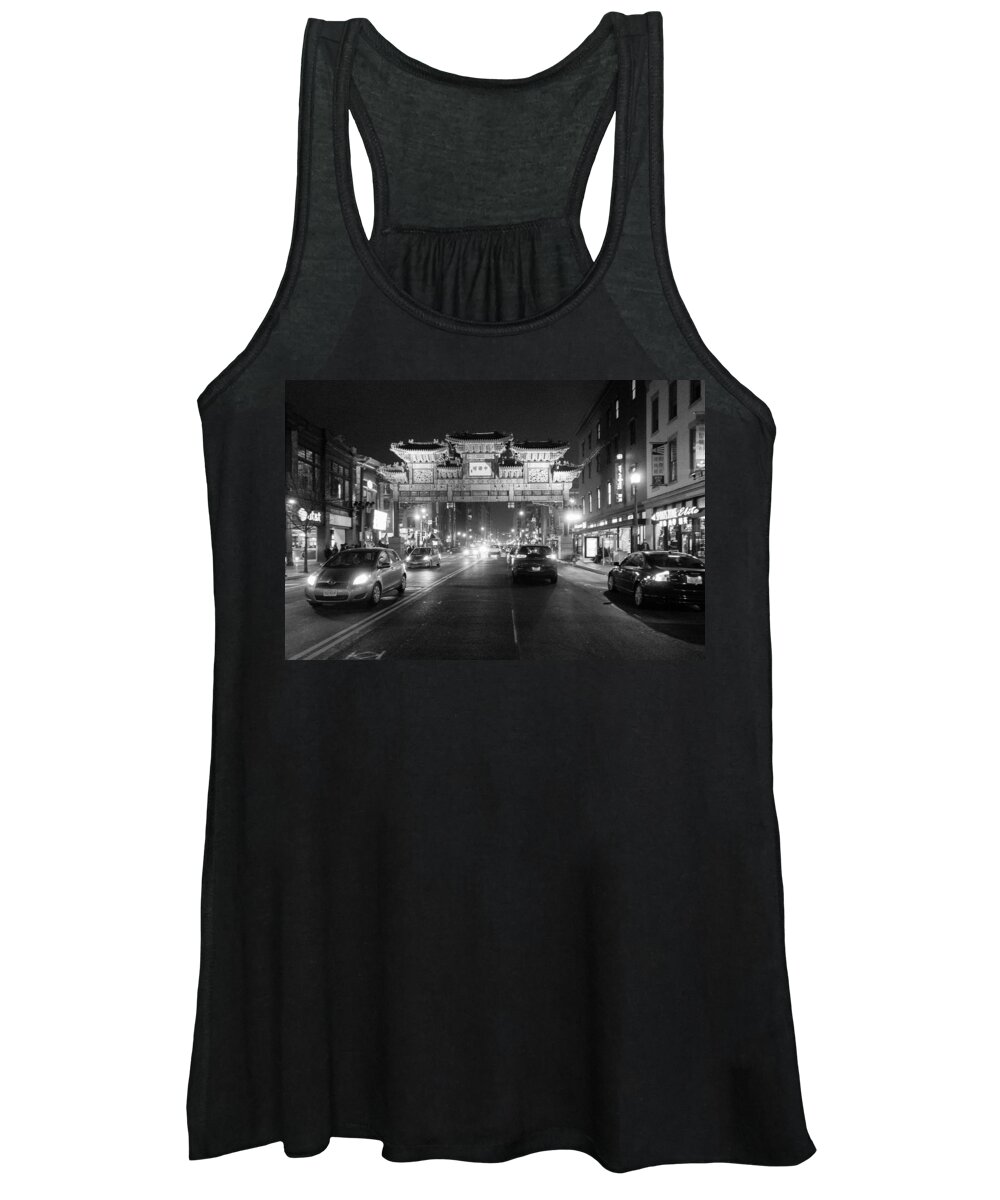 District Of Columbia Women's Tank Top featuring the photograph Gateway to Chinatown by SR Green