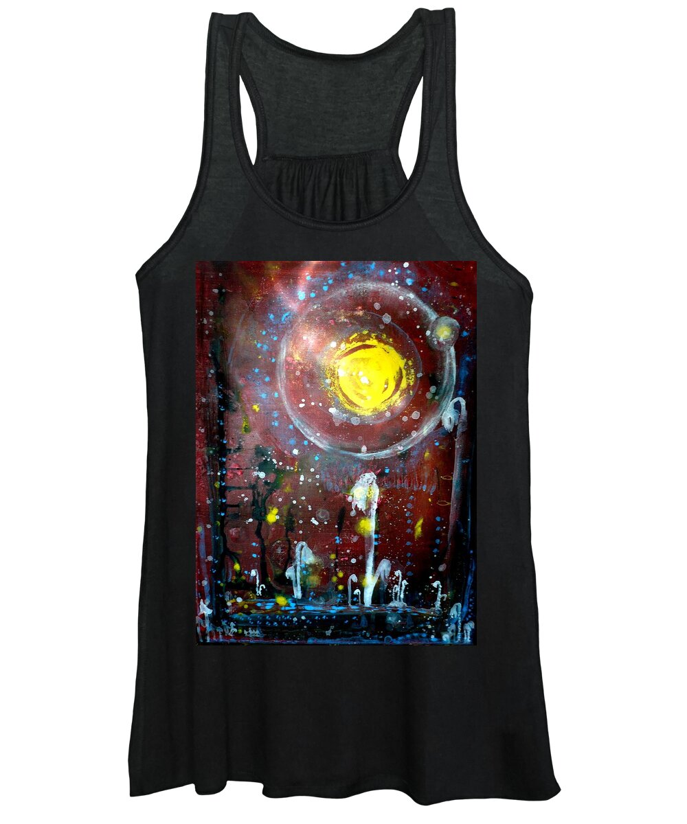 Ghost Pipe Women's Tank Top featuring the painting Ghost Pipe by 'REA' Gallery