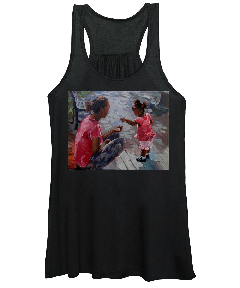 Grandmother Women's Tank Top featuring the painting Giving and Receive by Martha Tisdale