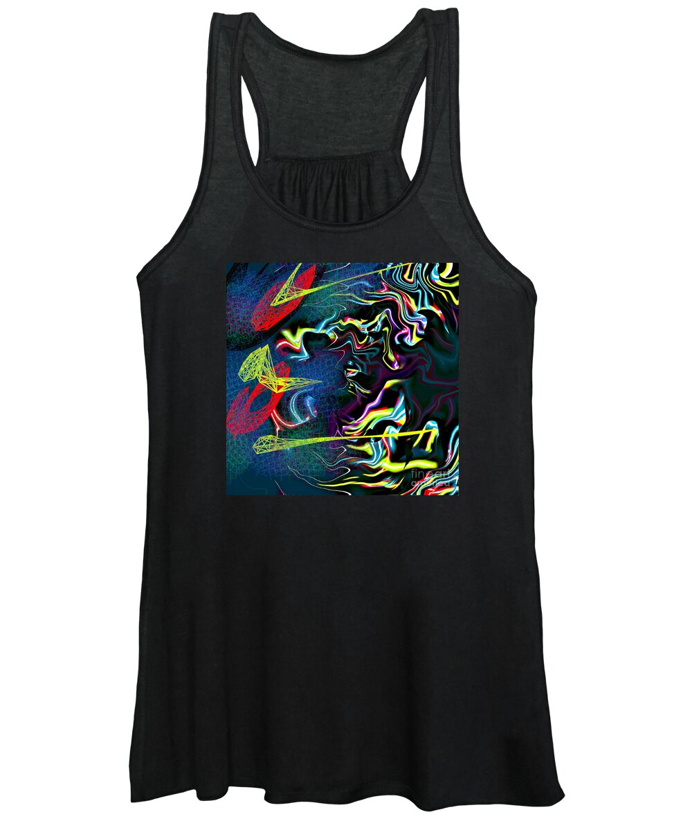  Women's Tank Top featuring the digital art Go-Back by Rindi Rehs