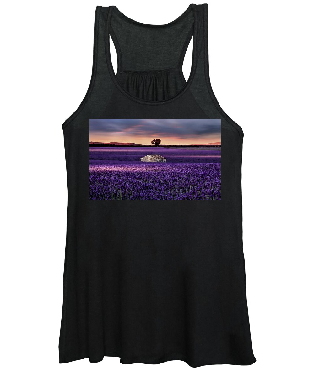 Landscape Women's Tank Top featuring the photograph Going home by Jorge Maia