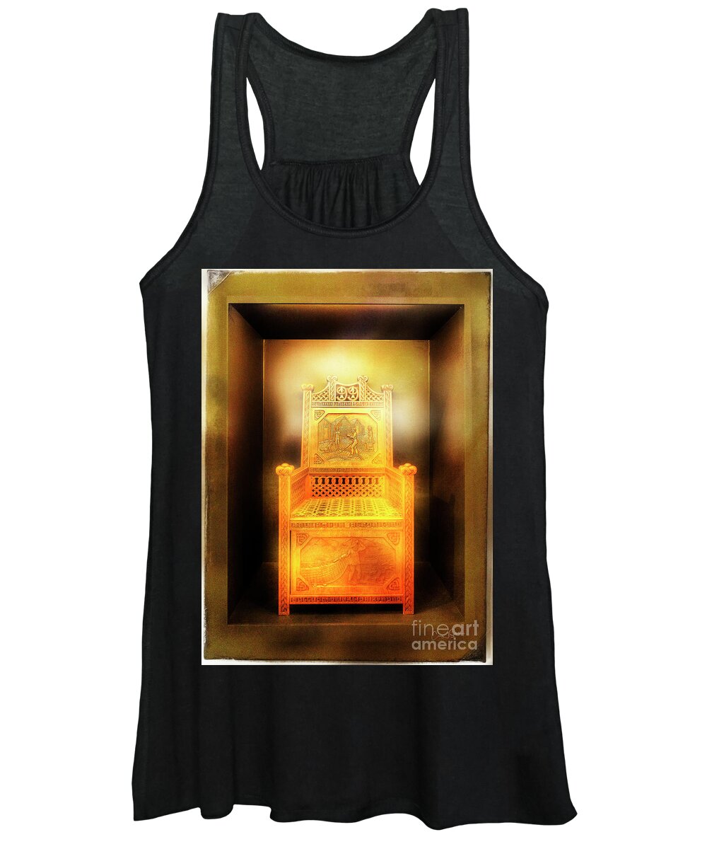Iceland Women's Tank Top featuring the photograph Golden Throne by Craig J Satterlee