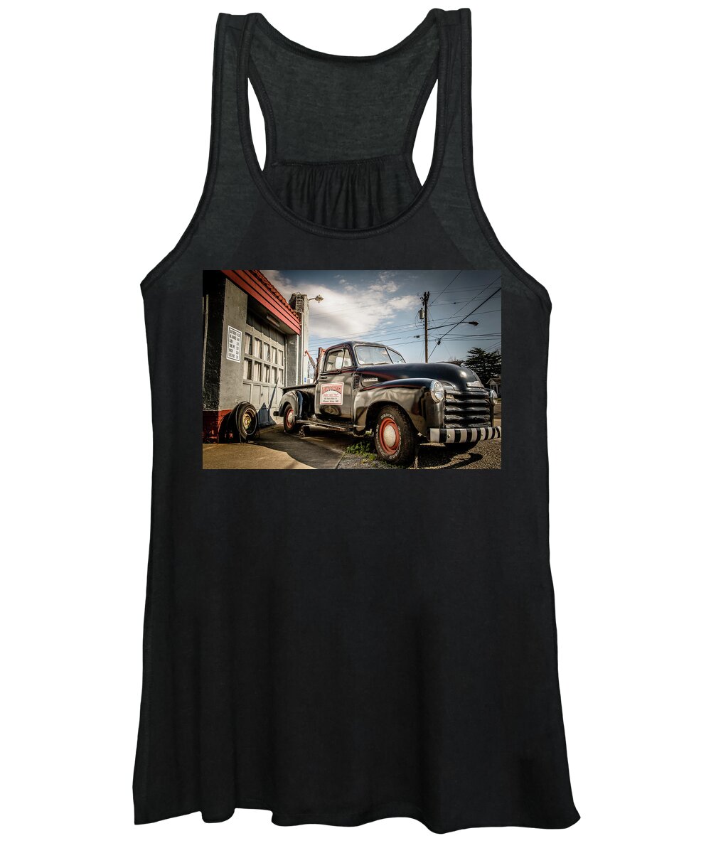 America Women's Tank Top featuring the photograph Goober's Tow Truck by Cynthia Wolfe