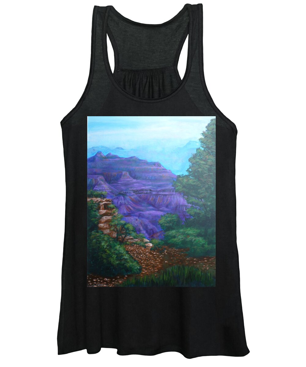 The Grand Canyon Women's Tank Top featuring the painting Grand Canyon by Bryan Bustard