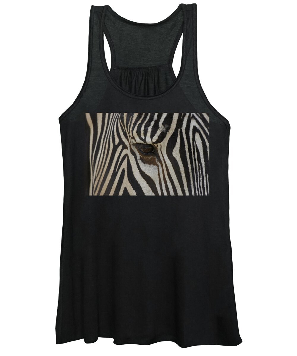 Mp Women's Tank Top featuring the photograph Grevys Zebra Equus Grevyi Close by Zssd