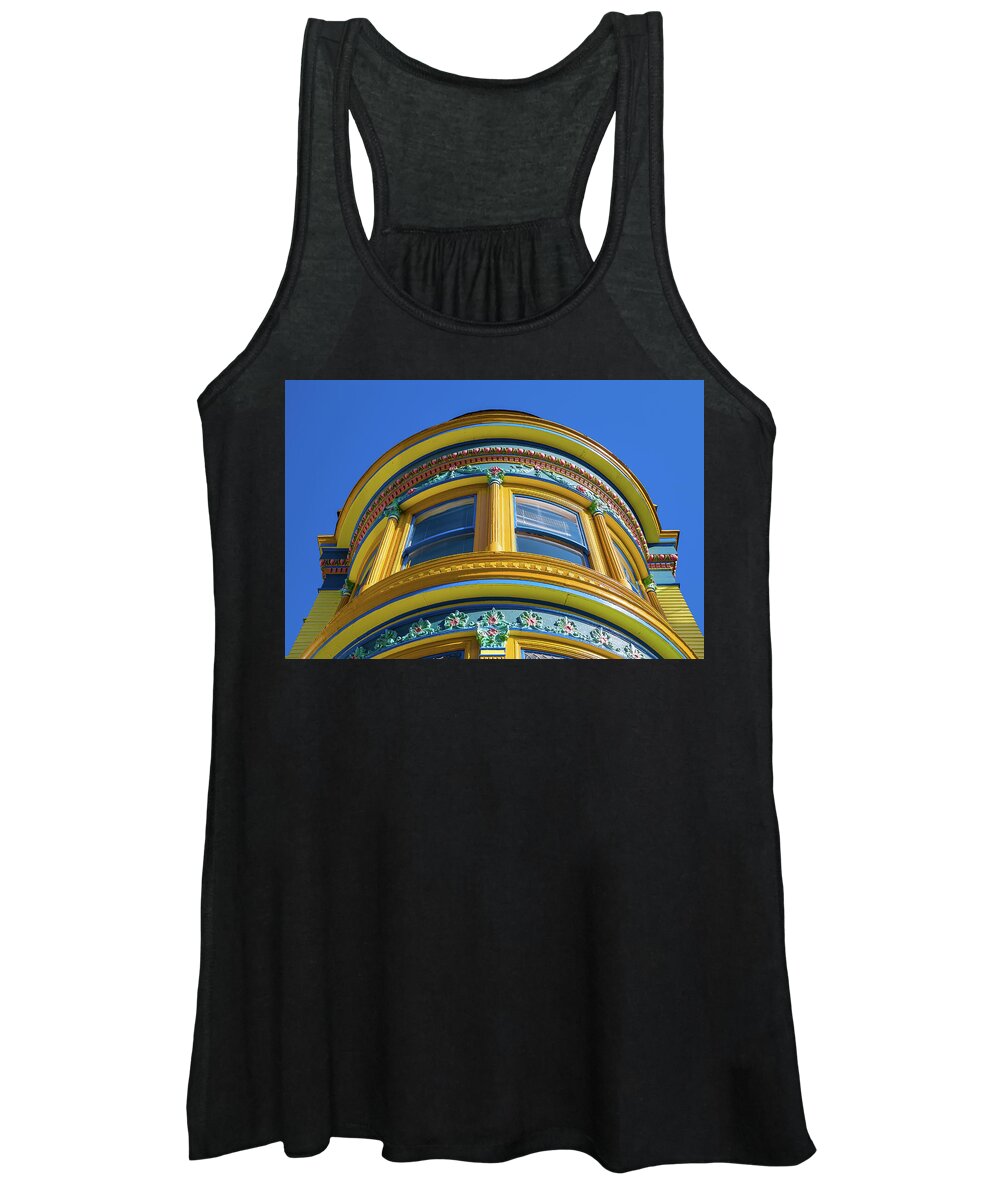 Architecture Women's Tank Top featuring the photograph Haight Ashbury Painted Victorian by David Smith