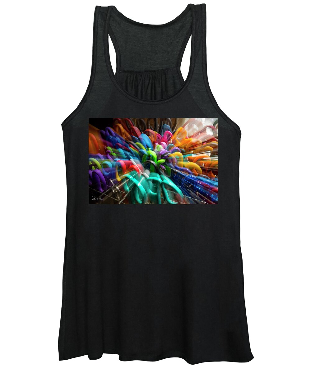 An Image Created Using A Time Exposure Women's Tank Top featuring the photograph Handle This by Frederic A Reinecke