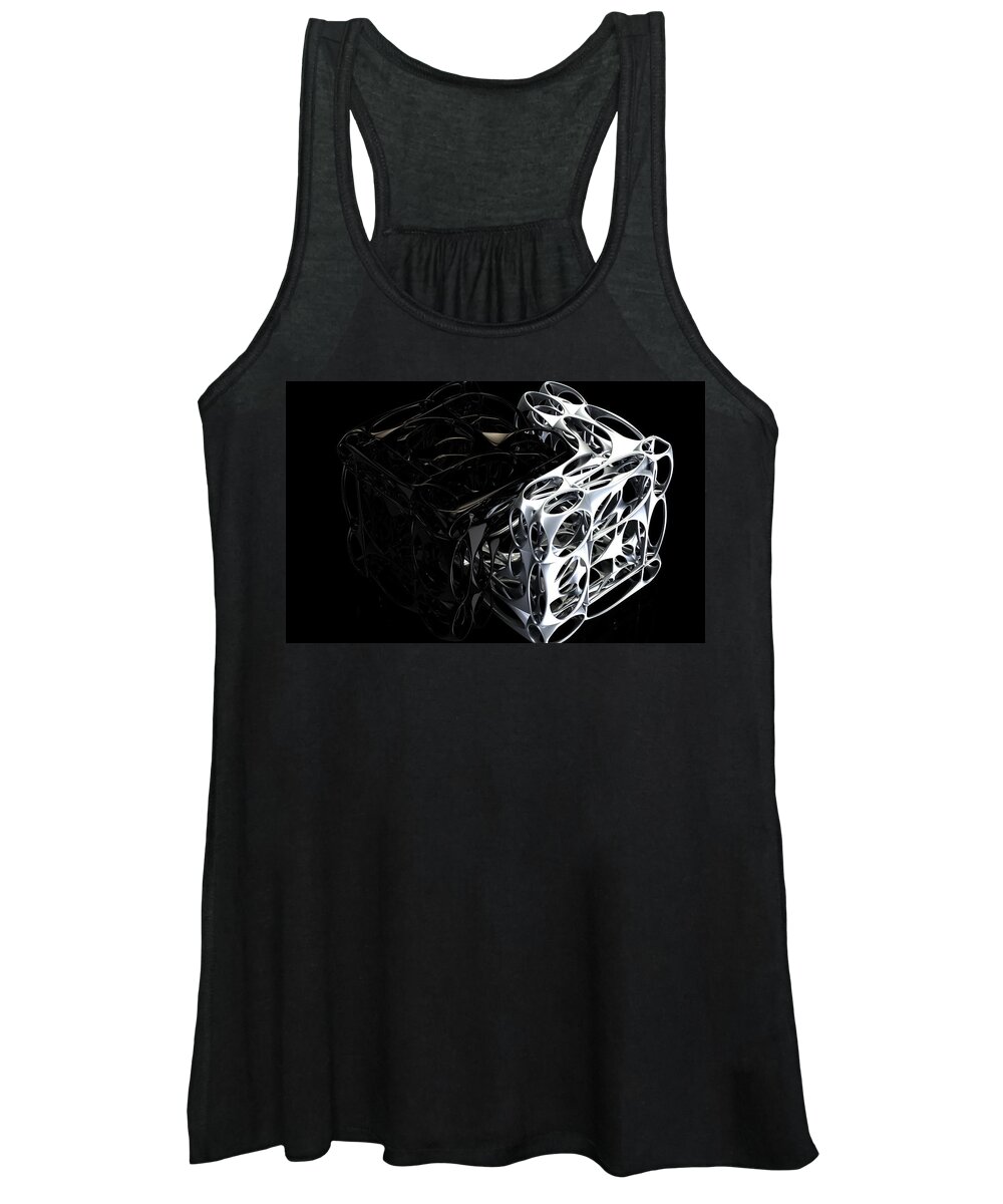 Abstract Women's Tank Top featuring the digital art Harmony by William Ladson