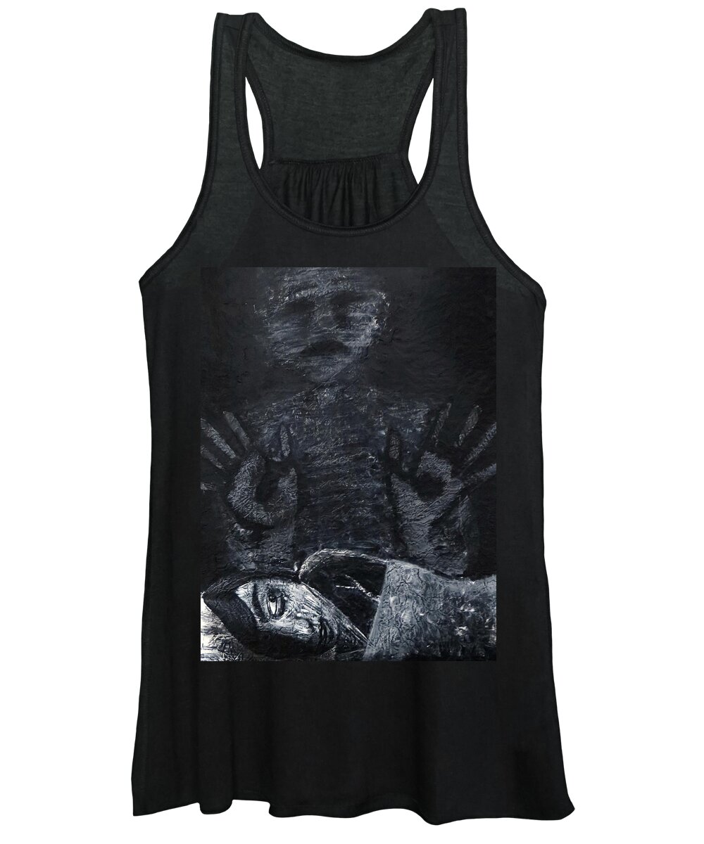 Ghost Women's Tank Top featuring the painting Haunted by Teresa Wing