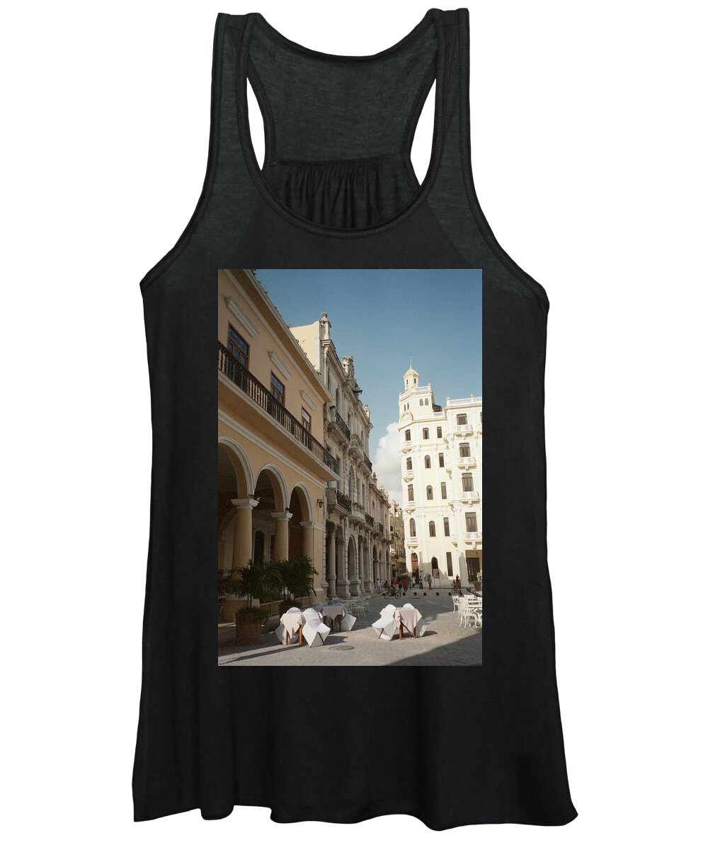 Photo Women's Tank Top featuring the photograph Havana Vieja by Quin Sweetman