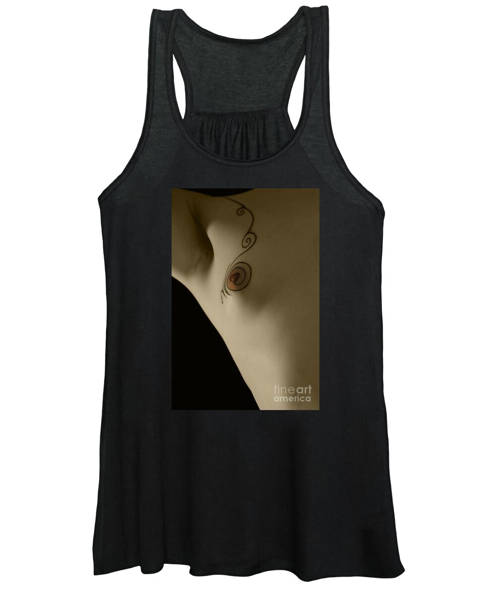 Artistic Photographs Women's Tank Top featuring the photograph Heart upon my chest by Robert WK Clark