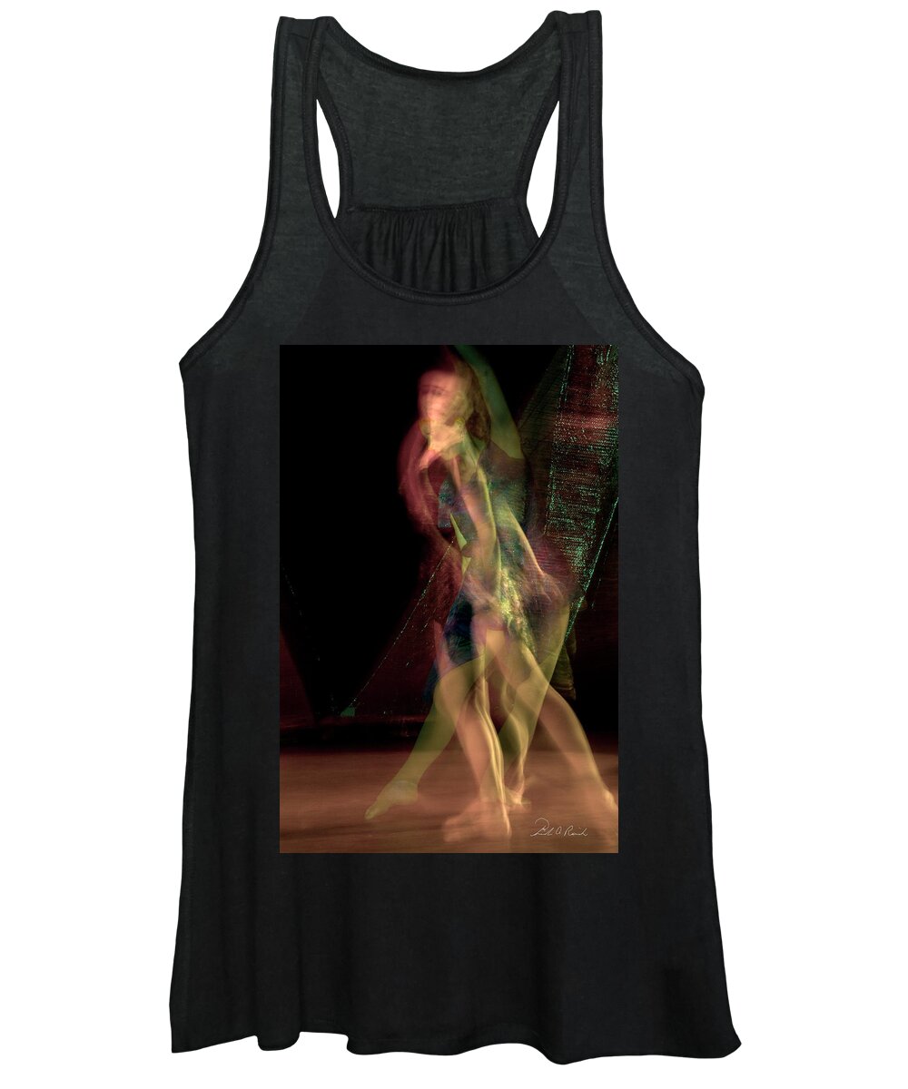 Photography Women's Tank Top featuring the photograph Hidden in the Movement by Frederic A Reinecke