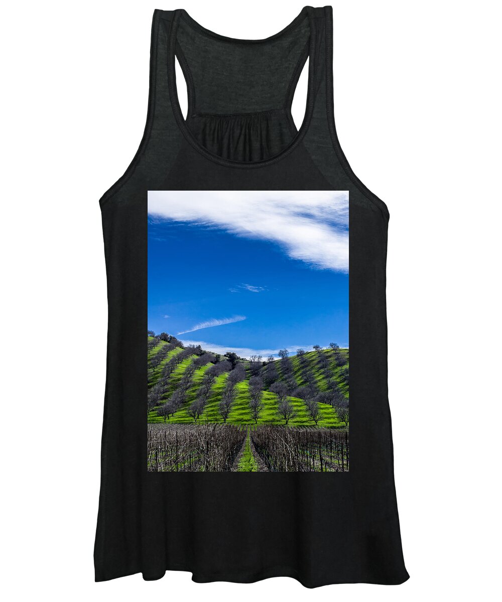 Vineyard Women's Tank Top featuring the photograph Hidden Valley Hills by David Smith