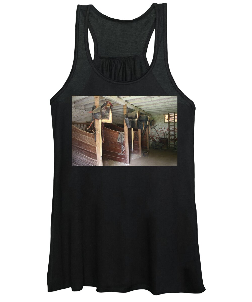 Stables Women's Tank Top featuring the photograph Historic Stables by Barry Wills